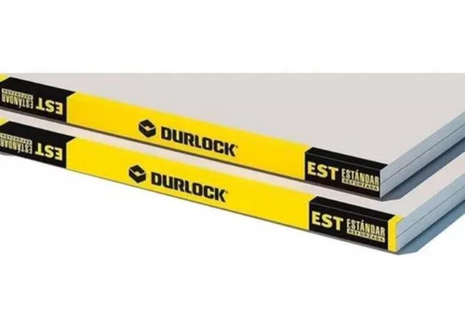 Placa de yeso durlock estandard 9.5mm 1.20x2.40m